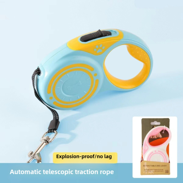 Traction rope automatic retractable dog rope Teddy pet supplies for outdoor small and medium-sized dogs - Image 5