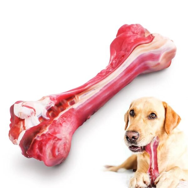 Pet Bone Toy Chewing Dog Bite Simulation Rubber Interactive Toy Grinding Rubber Bone Toy - Image 4