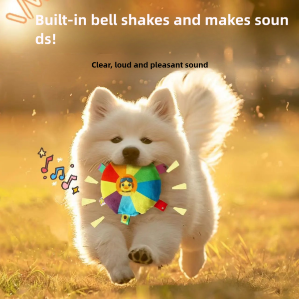 Dog Frisbee Toy Plush Voice Interactive Frisbee Bite Resistant Teeth Grinding Supplies Pet Training Dog Specific