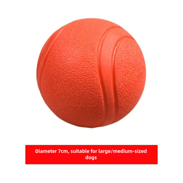 Dog toy ball resistant to biting and grinding teeth for self pleasure, solid rubber ball for relieving boredom, pet training - Image 8