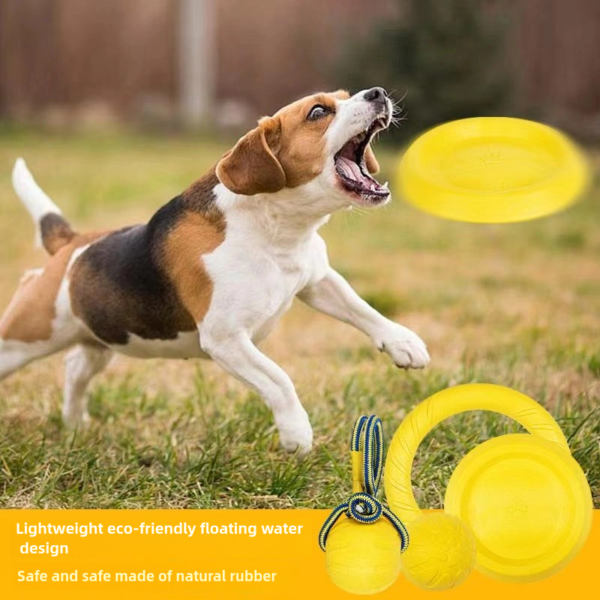 Pet toy ball, dog floating frisbee, bite resistant and grinding resistant pet ball