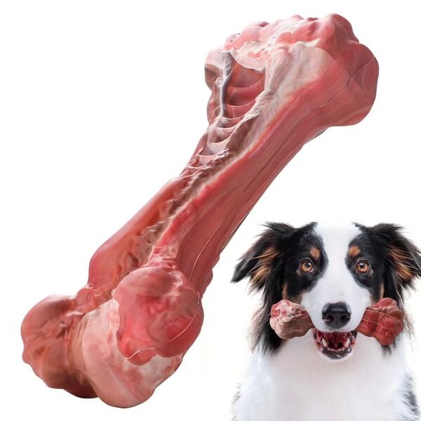 Pet Bone Toy Chewing Dog Bite Simulation Rubber Interactive Toy Grinding Rubber Bone Toy