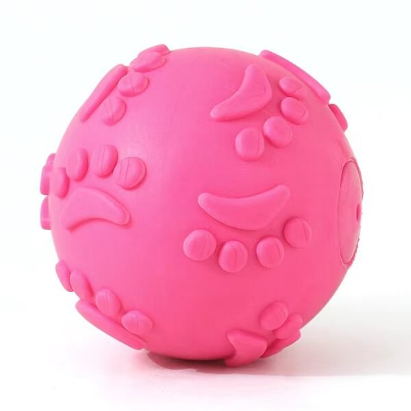 New pet toys with bite resistance, grinding teeth, sound making, footprint ball, dog toys, pet supplies - Image 8