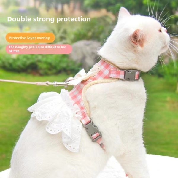 Cute teddy bear vest, pet leash to prevent escape, can be used when going out - Image 4