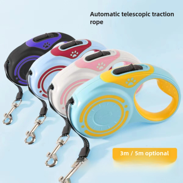 Traction rope automatic retractable dog rope Teddy pet supplies for outdoor small and medium-sized dogs