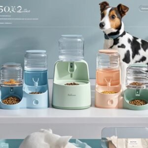 Pet water dispenser and food dispenser