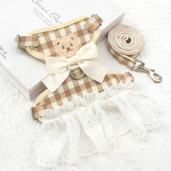 Cute teddy bear vest, pet leash to prevent escape, can be used when going out - Image 8