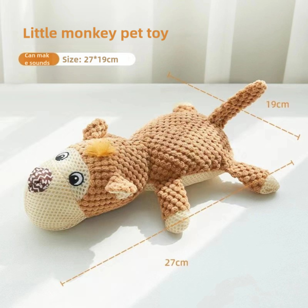 Pet plush toys, dog teeth grinding interactive toys, cute animal shapes - Image 12