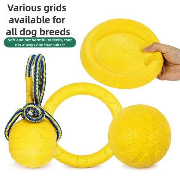 Pet toy ball, dog floating frisbee, bite resistant and grinding resistant pet ball - Image 2