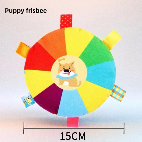 Dog Frisbee Toy Plush Voice Interactive Frisbee Bite Resistant Teeth Grinding Supplies Pet Training Dog Specific - Image 9