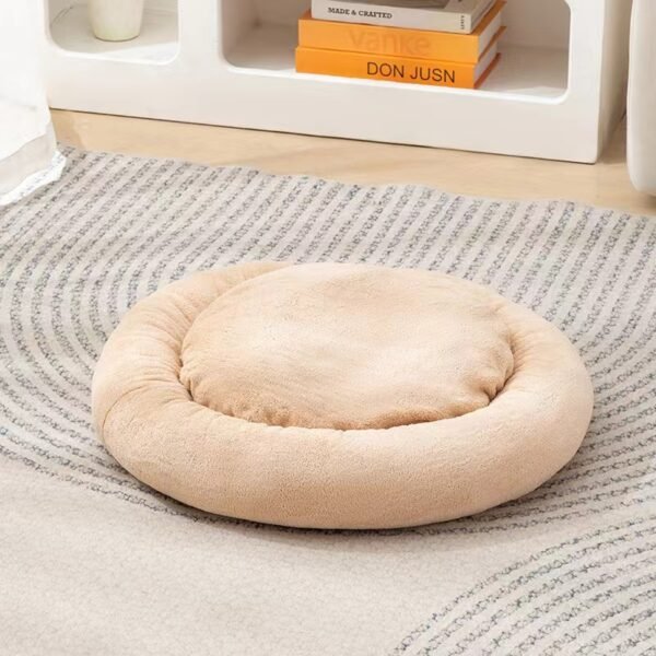 Long furry circular pet nest, winter dog mat, pet bed - Image 15