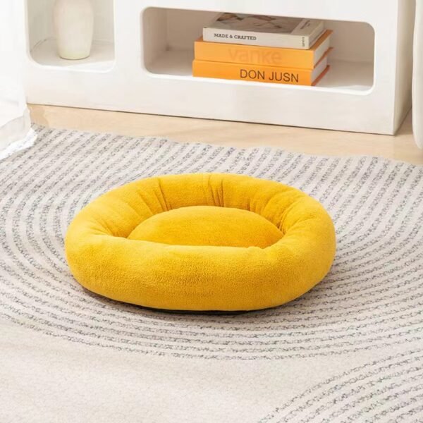 Long furry circular pet nest, winter dog mat, pet bed - Image 18