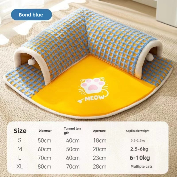 Autumn and winter elk shaped tunnel play sleep integrated pet nest - Image 10