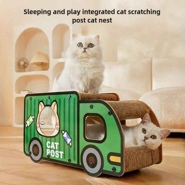 Cat Nest Cat Scratch Board Truck Corrugated Paper Wear resistant High Beauty Large Double Layer - Image 2