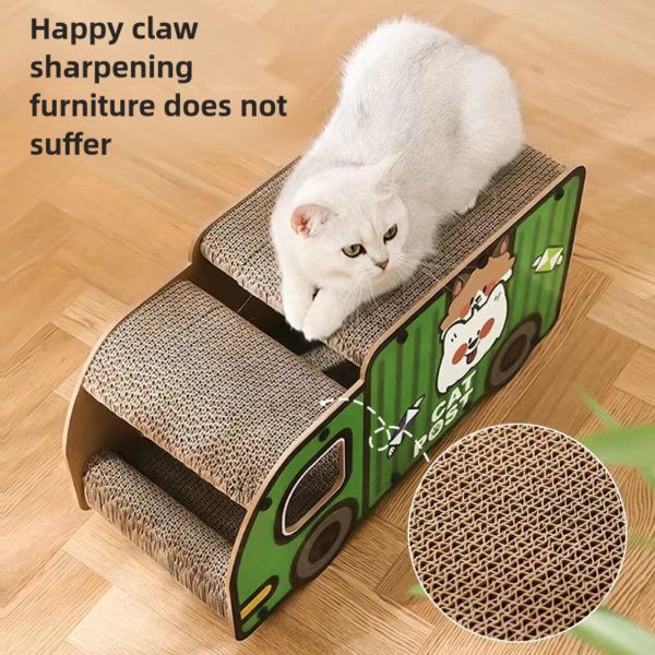 Cat Nest Cat Scratch Board Truck Corrugated Paper Wear resistant High Beauty Large Double Layer - Image 3