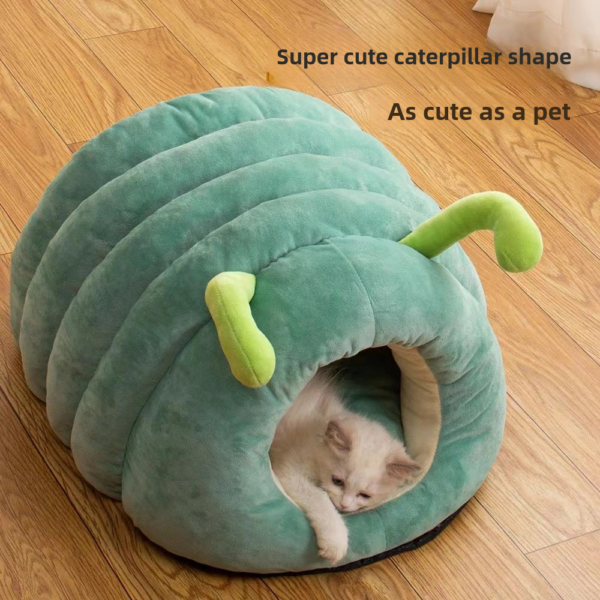 Caterpillar Pet Nest Winter Warm Closed Anti slip - Image 3