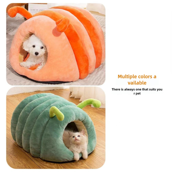 Caterpillar Pet Nest Winter Warm Closed Anti slip - Image 4