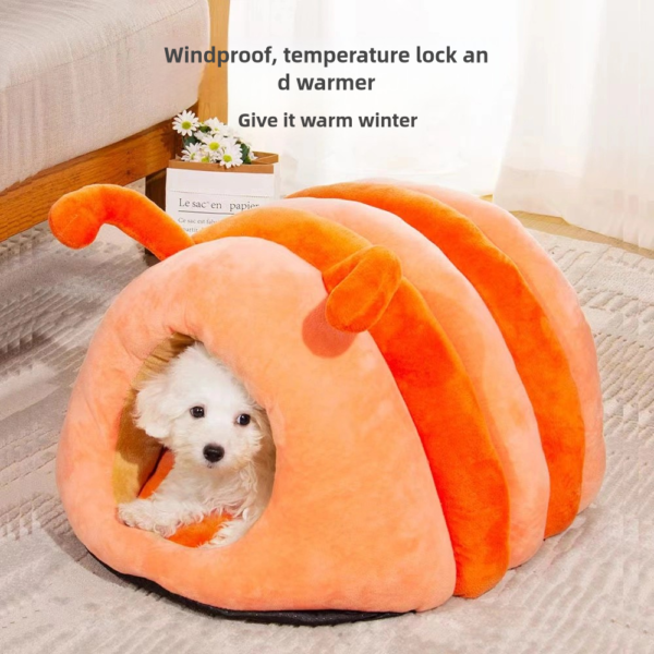 Caterpillar Pet Nest Winter Warm Closed Anti slip - Image 5