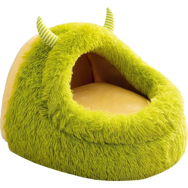 Warm and thick plush small monster shaped deep sleep small nest - Image 6