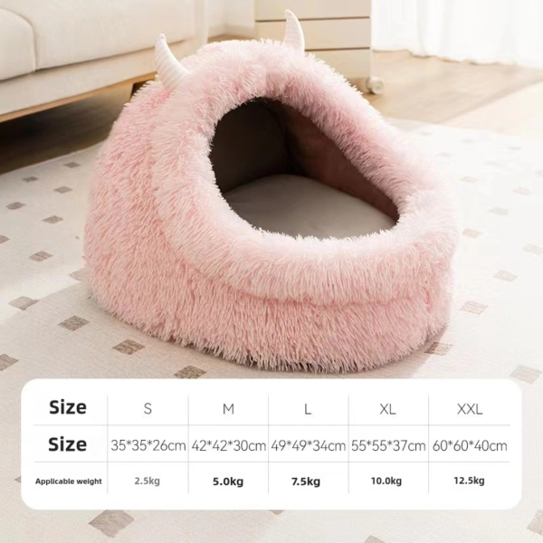 Warm and thick plush small monster shaped deep sleep small nest - Image 8