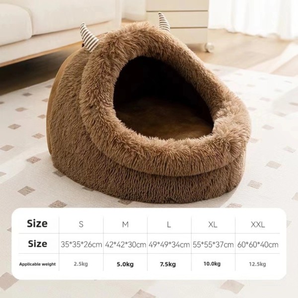 Warm and thick plush small monster shaped deep sleep small nest - Image 9