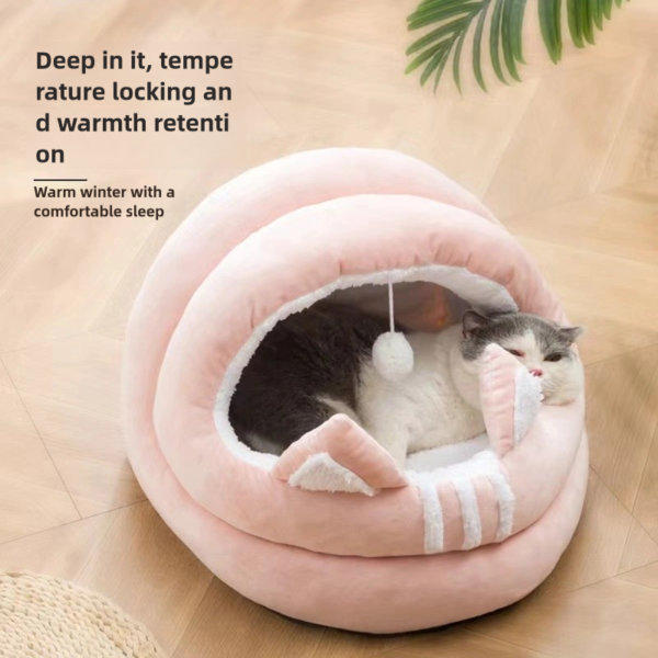 Semi enclosed pet nest, cat house, cat bed, cat house - Image 4