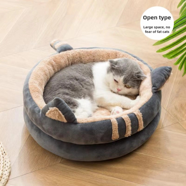 Semi enclosed pet nest, cat house, cat bed, cat house - Image 5