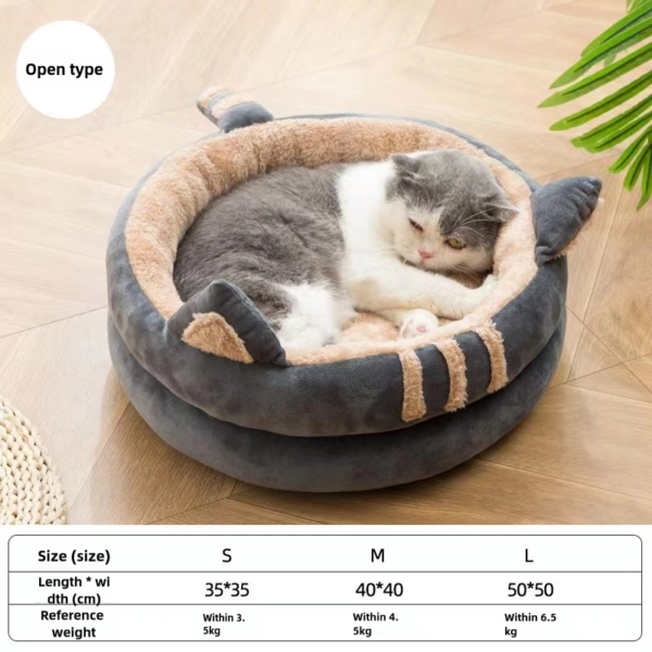 Semi enclosed pet nest, cat house, cat bed, cat house - Image 6