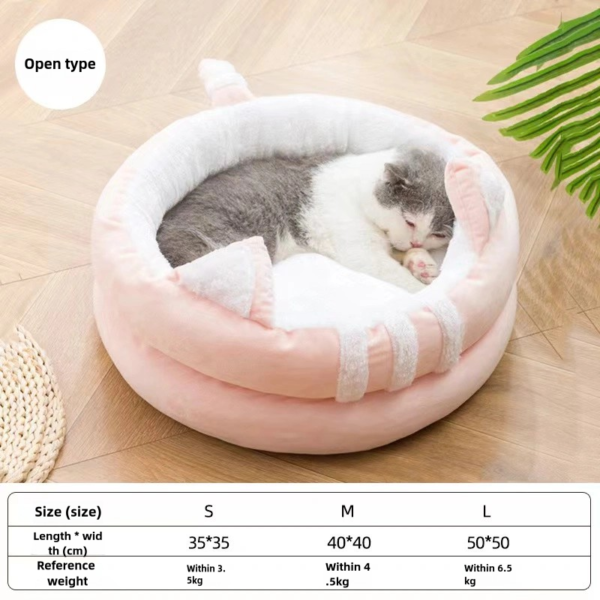 Semi enclosed pet nest, cat house, cat bed, cat house - Image 8