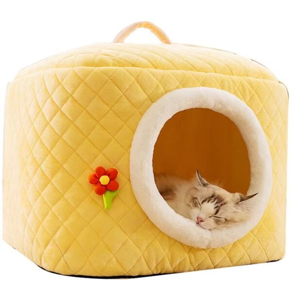 Fully enclosed, removable, washable, sleeping, warm pet bed - Image 6