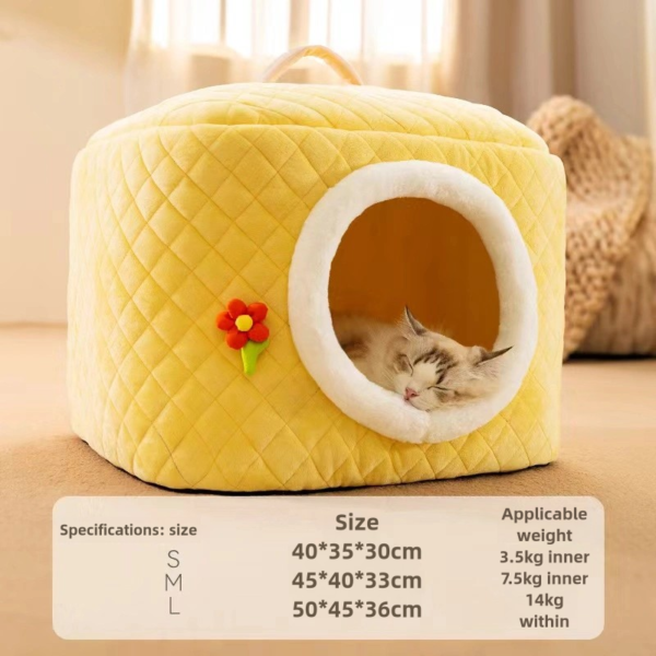 Fully enclosed, removable, washable, sleeping, warm pet bed - Image 7