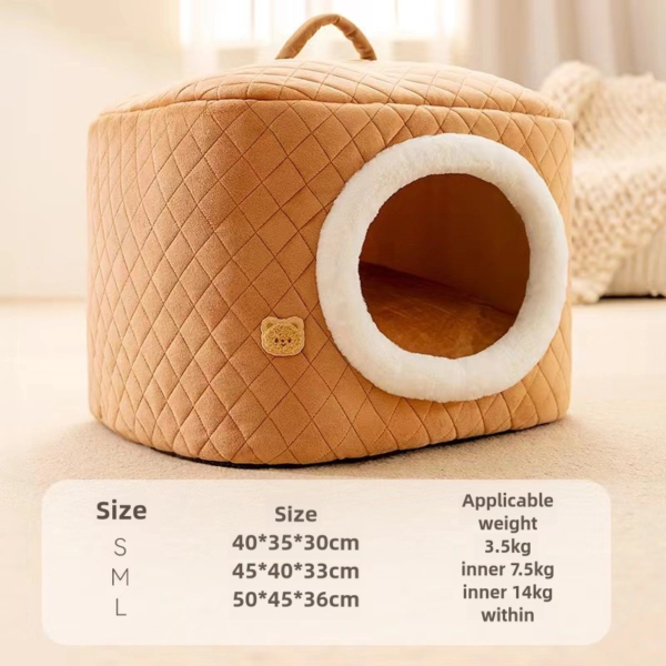 Fully enclosed, removable, washable, sleeping, warm pet bed - Image 12