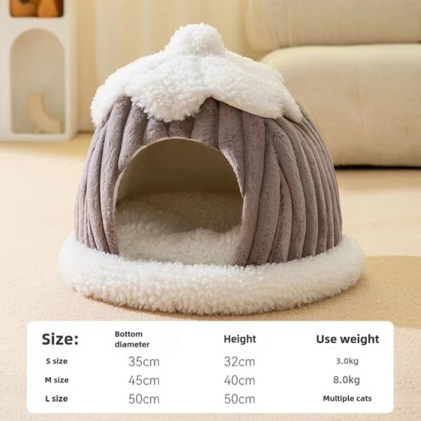 Fully enclosed, removable, washable, sleeping, warm pet bed - Image 13