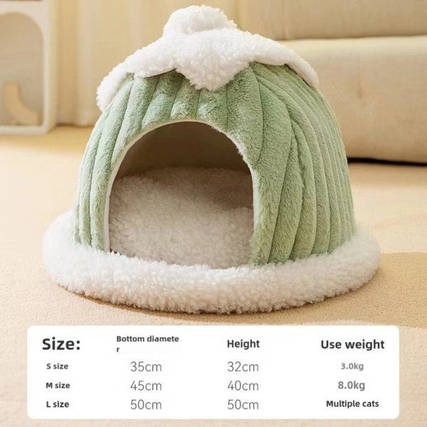 Fully enclosed, removable, washable, sleeping, warm pet bed - Image 14