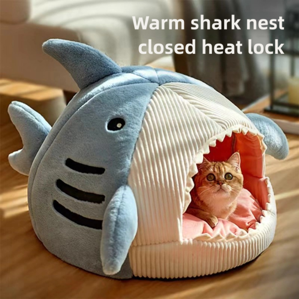 Closed Shark Nest, Cat and Dog Nest, Safe and Versatile throughout the Four Seasons - Image 3