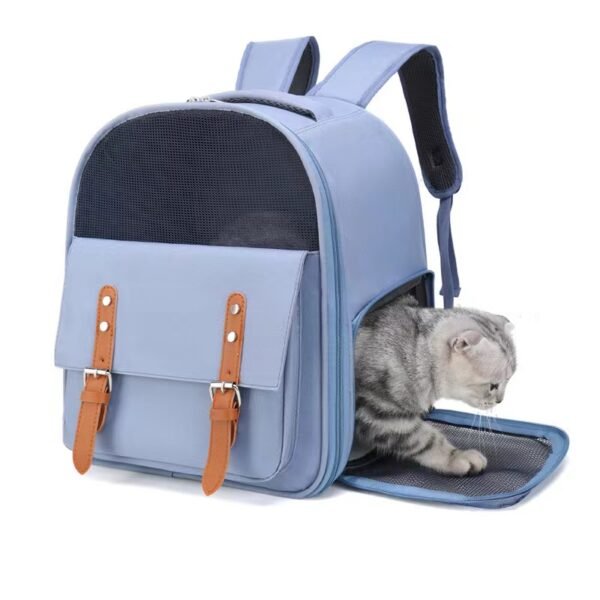 Portable breathable Oxford cloth scratch resistant pet backpack folding - Image 6