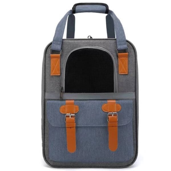 Portable breathable Oxford cloth scratch resistant pet backpack folding - Image 19