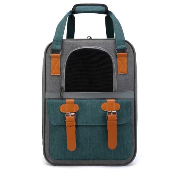 Portable breathable Oxford cloth scratch resistant pet backpack folding - Image 20