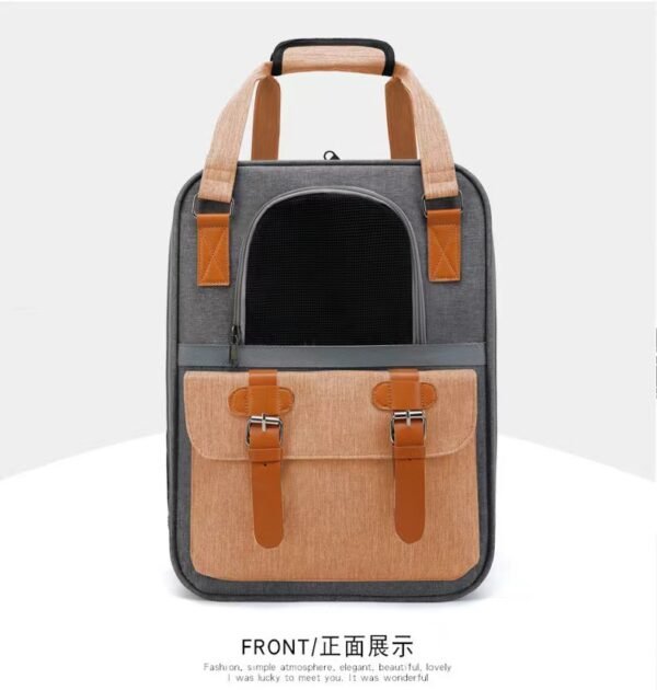 Portable breathable Oxford cloth scratch resistant pet backpack folding - Image 21