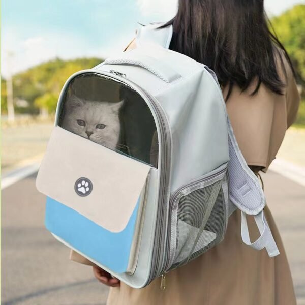 Large capacity pet backpack, portable and breathable for outdoor use - Image 3