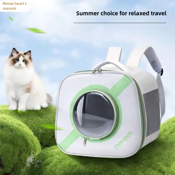 Pet backpack foldable large capacity UFO bag