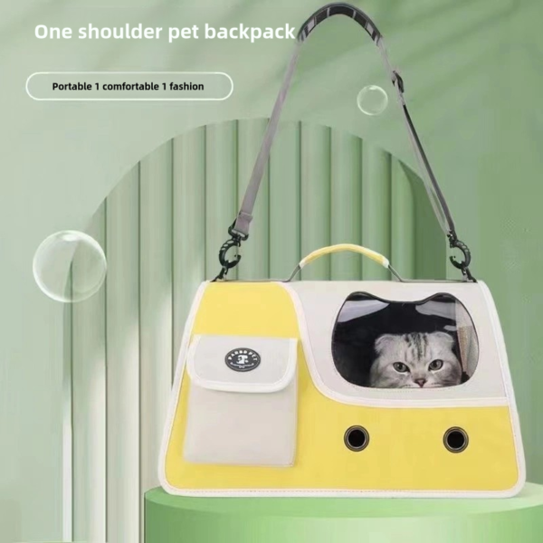 Pet bag for outdoor use, portable cat carrying cage, portable cat bag for dogs, large capacity breathable pet backpack