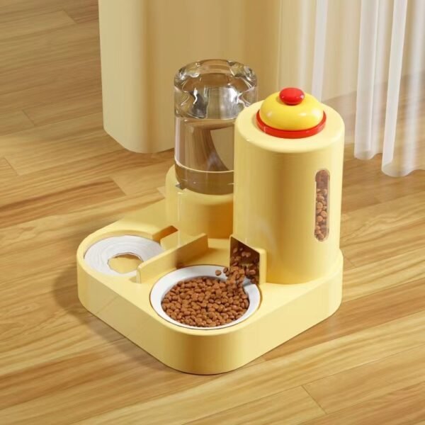 New automatic cat feeding and water dispenser, dog bowl, cat basin three in one water dispenser, cat bowl, pet supplies