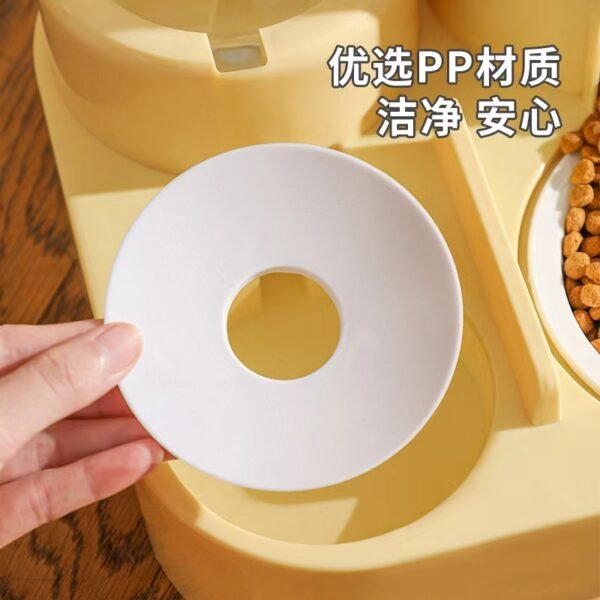 New automatic cat feeding and water dispenser, dog bowl, cat basin three in one water dispenser, cat bowl, pet supplies - Image 3