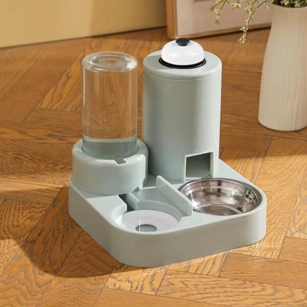 New automatic cat feeding and water dispenser, dog bowl, cat basin three in one water dispenser, cat bowl, pet supplies - Image 8