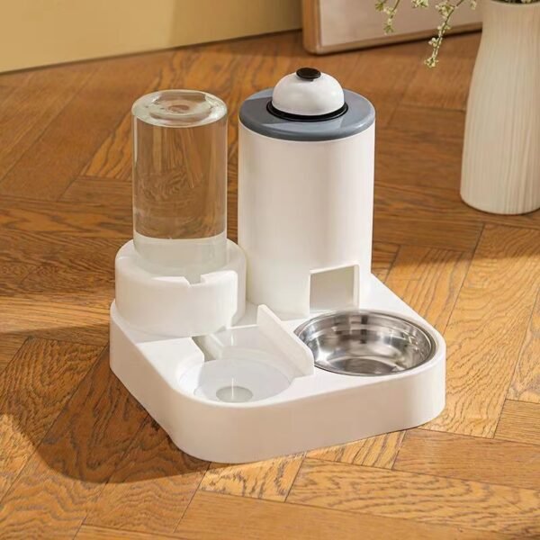 New automatic cat feeding and water dispenser, dog bowl, cat basin three in one water dispenser, cat bowl, pet supplies - Image 9