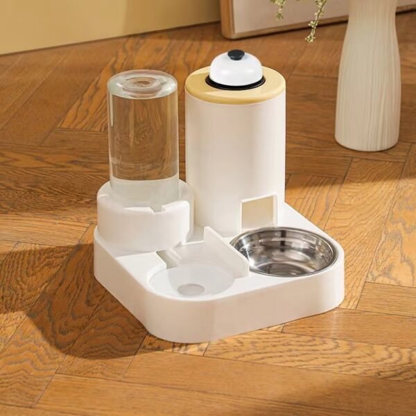 New automatic cat feeding and water dispenser, dog bowl, cat basin three in one water dispenser, cat bowl, pet supplies - Image 10