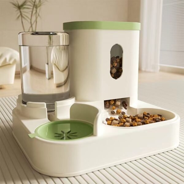 New automatic cat feeding and water dispenser, dog bowl, cat basin, dog bowl, water dispenser, cat bowl, pet supplies