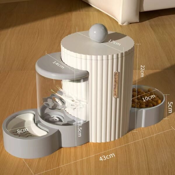 Upgrade cat bowl, dog bowl, automatic feeder, drinking basin, dual bowl cat food and water dispenser - Image 7