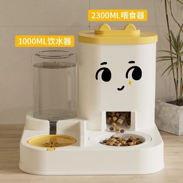 Pet food bowl automatic feeder and water dispenser integrated - Image 3